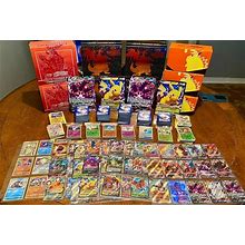 50 Pokémon Card Lot Official TCG Guaranteed Holo Rare/V/Vmax/GX/EX