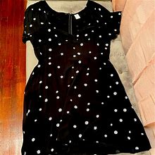 Abound Dresses | Black Floral A-Line Dress | Color: Black/White | Size: L