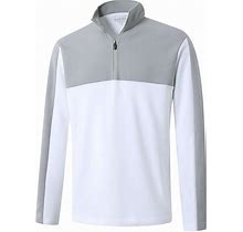 M MAELREG Quarter Zip Pullover Men Dry Fit Performance Wicking Mock Neck Fleece Golf 1/4 Zip Pullover Mens Sweatshirt