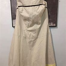 A.P.N.Y. Dresses | Strapless Sun Dress | Color: Tan | Size: 14