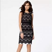 Xscape Dresses | Xscape Black Tiered Lace Dress Size 6 | Color: Black | Size: 6
