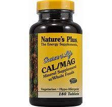 Naturesplus Cal Mag Mineral Supplement With Whole Foods 180 Tablets