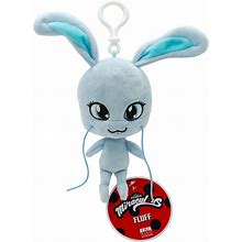 Miraculous Ladybug - Kwami Lifesize 5-Inch Plush Clip-On Toy, Super Soft Collectible With Glitter Stitch Eyes And Matching Backpack Keychain, Fluff