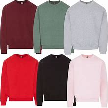 Bulk Unisex Assorted Colors Fleece Sweat Shirts Assorted Sizes And Colors