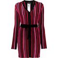 Emporio Armani Stripe-Knit Belted Mini Dress Size Small