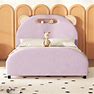 Zoomie Kids Amaal Bed Upholstered/Velvet In Pink | 38.9 H X 56.2 W X 80.5 D In | Wayfair Bd126dd96917ee38fd8e336f6e1d9891