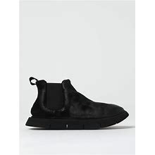 Marsèll Men's Black Intagliata Ankle Boots In Split Leather And Fabric 43½