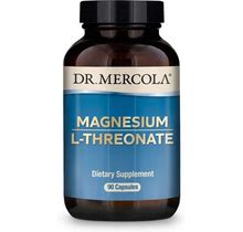 Dr. Mercola, Magnesium L-Threonate, 2,000 Mg Per Serving, 30 Servings (90 Capsules), Supports Bone Health, Non GMO, Soy Free, Gluten Free 90 Count (Pack Of 1)