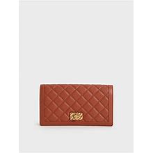 Women's Brick Micaela Quilted Long Wallet Extra Small