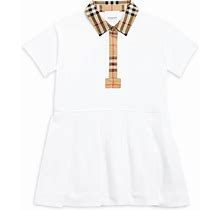 Burberry Girls' Sigrid Pique Polo Dress - Baby - White - Size 18 Months