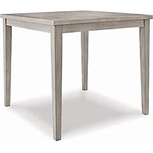 Signature Design By Ashley Parellen Modern Square Counter Height Dining Table, Gray