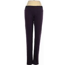 Simply Vera Vera Wang Casual Pants - Mid/Reg Rise: Purple Bottoms - Women's Size Small