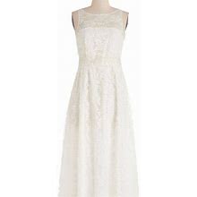 Bb Dakota Dresses | Modcloth Bb Dakota White Lace Dress Size 14 | Color: White | Size: 14