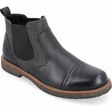 Vance Co. Lancaster Chelsea Men's Ankle Boots, Size: 9.5, Black