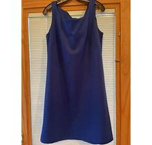 Royal Blue Size 12 Sleeveless Aline Dress