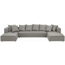 Room & Board | Modern Outdoor Oasis Five-Piece Sectional In Grey | Stain-Resistant Fabric