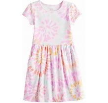 Girls 4-12 Jumping Beans® Short Sleeve Pocketed Play Dress, Girl's, Size: 6, Multicolor