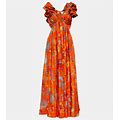 Zimmermann, Floral Silk Maxi Dress, Women, Multicolor, US 10, Dresses