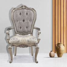 23.25" Ariadne Dining Chair Velvet & Antique Platinum Finish - Acme Furniture