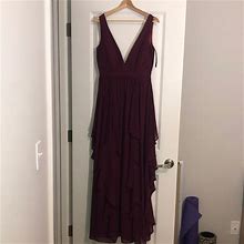 Minuet Petite Dresses | Plum Colored Maxi Dress | Color: Purple | Size: M