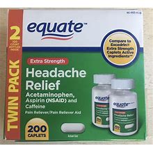 Equate Extra-Strength Headache Relief Tablets 200 Pieces