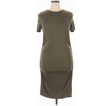 Venus Casual Dress - Sheath: Green Solid Dresses - Women's Size X-Large