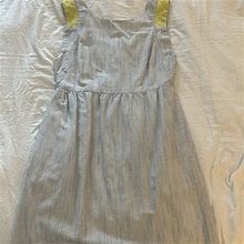 Jcrew Cotton Dress | Color: Blue/White | Size: 4