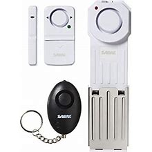 SABRE Home Security Personal Safety Kit, Comes With A 120 Db Doorstop Alarm, 120 Db Door Or Window Alarm And A 120 Db Personal Alarm, Safety Essentia