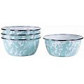 Golden Rabbit Sea Glass Salad Bowl - Dining Bowls In Blue/Green/White | Size 2.5 H X 5.5 W X 5.5 D In | P002128031 | Perigold
