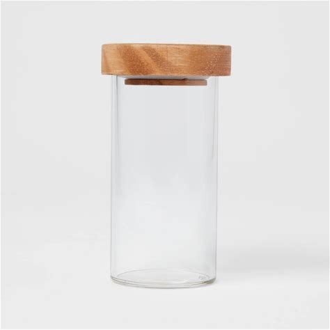 4Oz Glass Round Spice Jar With Wood Lid - Threshold