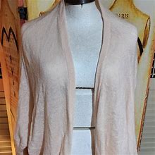 Venus Sweaters | Blush Pink Dolman Cardigan | Color: Cream/Pink | Size: Xl