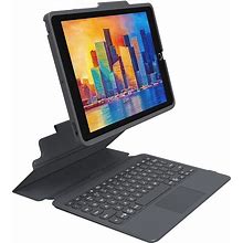 ZAGG - Pro Keys Wireless Keyboard With Trackpad And Detachable Case - Compatible With The Apple iPad 9th Gen 10.2", iPad 10.2" Pro - Charcoal