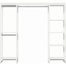 CLOSETS By LIBERTY 91 in. W White Adjustable Tower Wood Closet System With 9 Shelves HS7SP60-RW-08 ,