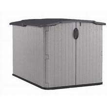 Suncast 4 ft. X 6 ft. Resin Horizontal Storage Shed With Floor Kit