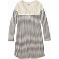 L.L.Bean | Women's Sleepwear, Sleep Dress Print Sailcloth Stripe 2X, Cotton Blend