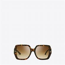 Tory Burch Women's Miller Oversized Square Sunglasses In Dark Tortoise/Brown Gradient, One Size