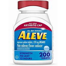 Aleve Naproxen Sodium Arthritis Pain Reliever & Fever Reducer Tablets (NSAID) - 200Ct