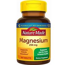 Nature Made Magnesium 250 Mg - 100 Tablets