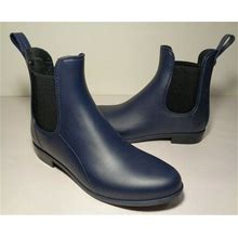 Sam Edelman Size 9 m Tinsley Matte Blue Rubber Rain Boots Women's