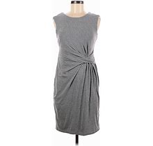 Philosophy Republic Clothing Casual Dress - Sheath High Neck Sleeveless: Gray Solid Dresses - Women's Size Medium