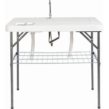 Outdoor Sink Fish Cleaning Table Portable Camping With Faucet Hose ,Sp