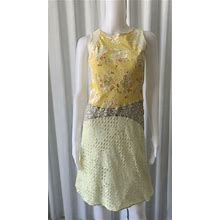 Lace And Floral Patchwork Dress Xs