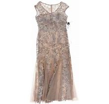 Alex Evenings Petite Sleeveless Dress Only Rose Gold Womens 8P