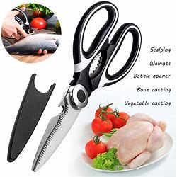 Stainless Steel Kitchen Shears Heavy Duty Scissors For Meat Fish Chicken Bone