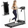Electric Folding 2HP Treadmill 12 Preset Program Black Running Exercise Machine