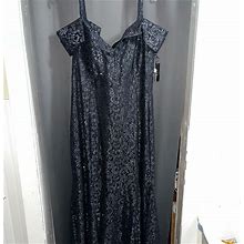 R & M Richards Dresses | R&M Richards Prom Dress, Plus Size 22W,Sparkly Detailed Mermaid Style | Color: Blue | Size: 22W