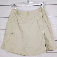 L.L. Bean Shorts | Ll Bean Women's Kaki Vista Trekking Outdoor Skort Skirt Size 8 | Color: Cream | Size: 8