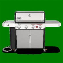 Weber Grills Genesis S-435 Gas Grill Natural Gas | Stainless Steel | Side Tables