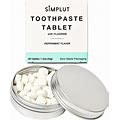 Chewable Toothpaste Tablets With Fluoride, 60 Pack - Travel Sized Oral Care, Eco Friendly Vegan Dental Tabs For Brushing - All Natural, SLS Free