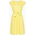 Woolrich - V-Neck Poplin Midi Dress - Women - Cotton - S - Yellow